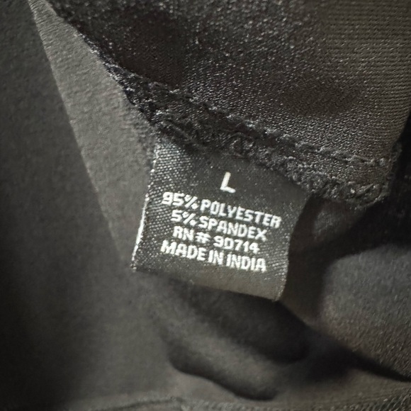 MSK Black Asymmetrical 3/4 Sleeve Blouse with Cut-Out Details - Picture 4 of 4